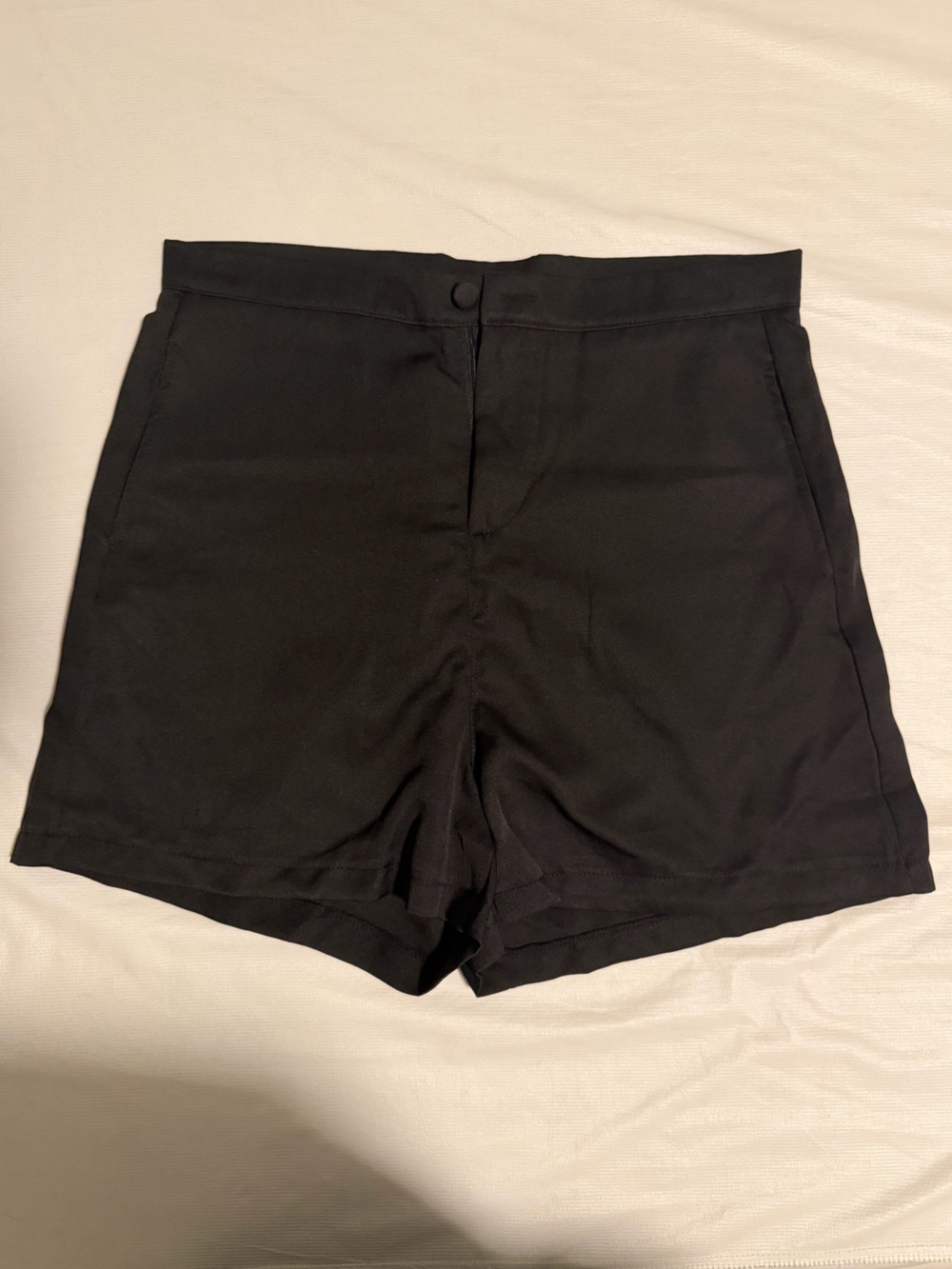 Black Women’s Dress Shorts - Classic High-Rise Stretch